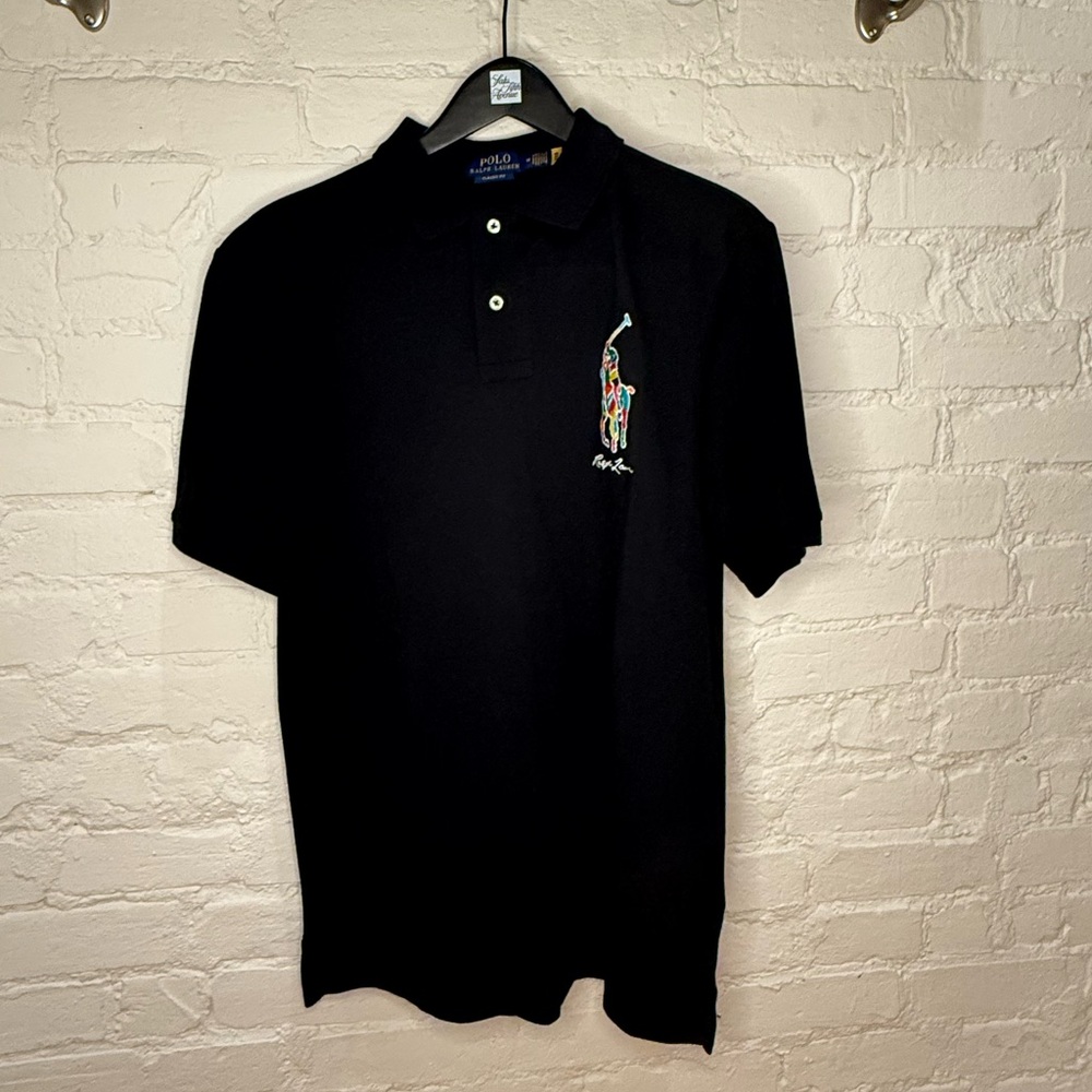 Ralph Lauren Black Polo Shirt for Men